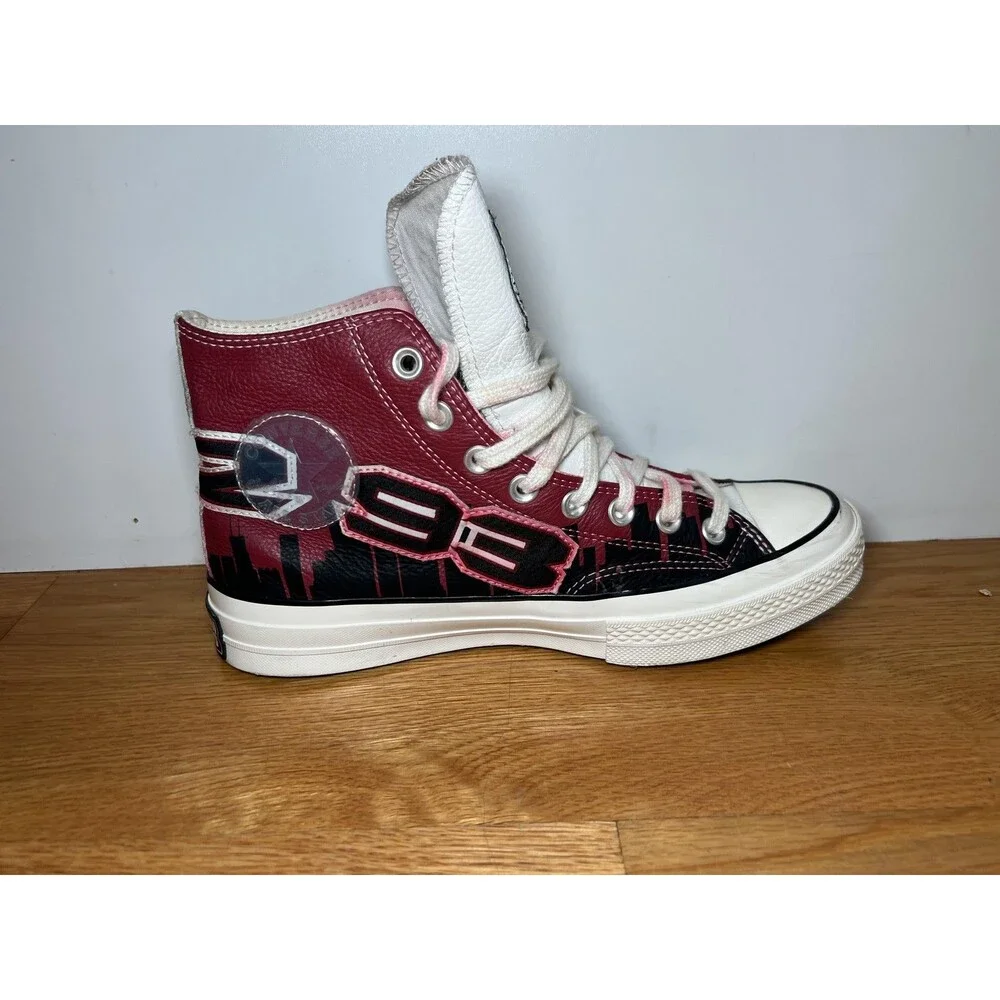 Converse Chinatown Market Jeff Hamilton Shoes Mens Size 7 Red Black 171243C - Picture 7 of 10